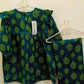 Dark Green Khaddar Two-Piece Outfit for Girls (Ages 3-4) - Comfortable & Stylish Winter Wear