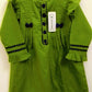 Green and Navy Khaddar Two-Piece Outfit for Girls (Ages 3-4) - Cozy & Trendy Winter Wear