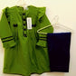 Green and Navy Khaddar Two-Piece Outfit for Girls (Ages 3-4) - Cozy & Trendy Winter Wear