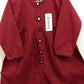 Maroon Khaddar Two-Piece Outfit for Girls (Ages 8-9) - Comfortable, Stitched, and Stylish